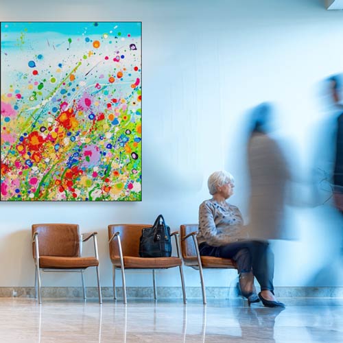 Wanddecoratie voor de wachtruimte