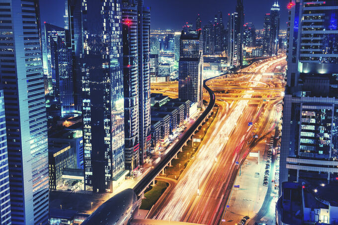 The City of Dubai at Night