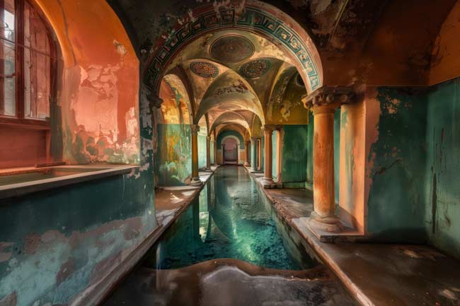 Vervallen Grieks badhuis