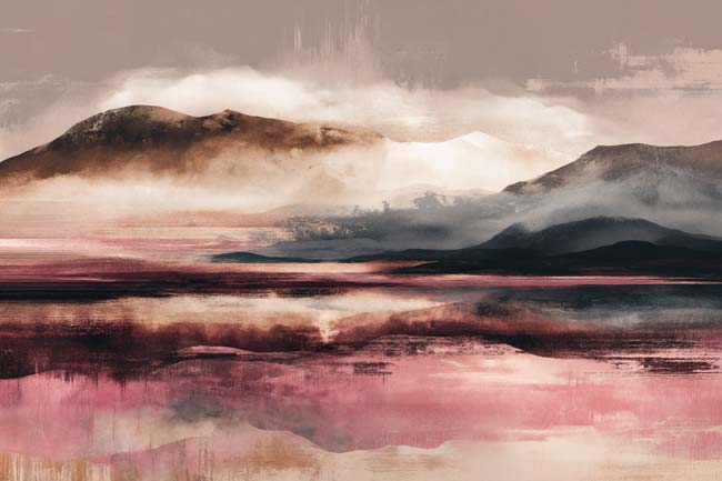 Mountains and clouds