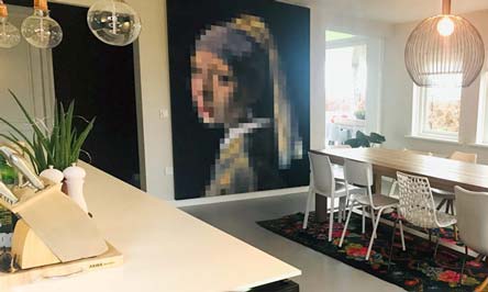 Beispiel für eine Wanddekoration aus Wallstars 8