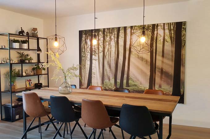 Bosfoto voor aan de muur